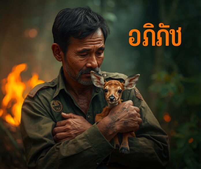 ลูกกวางอายุ 2 สัปดาห์ได้รับการช่วยชีวิตจากไฟป่าแม่น้ำภาชี 2569