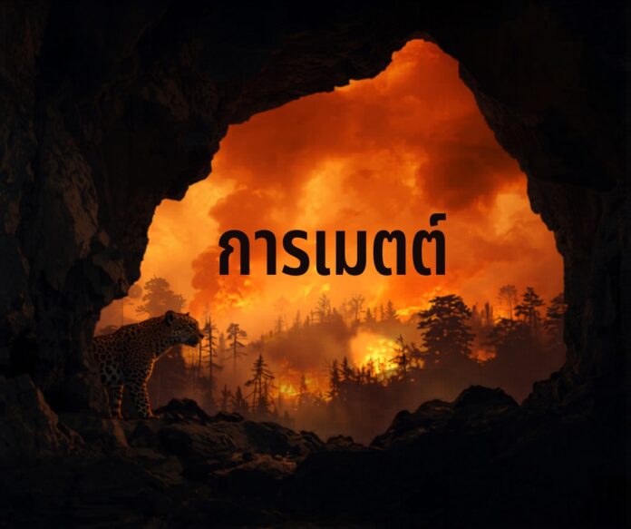 เสือดาวหลบภัยไฟป่าในถ้ำ เขตอมก๋อย จ.เชียงใหม่ 2569