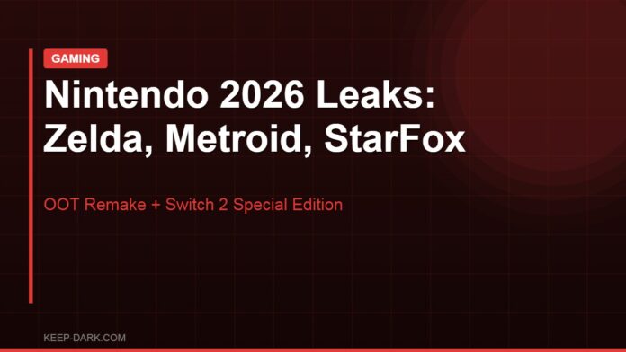 Nintendo 2026 Switch 2 Zelda Metroid StarFox leak rumor